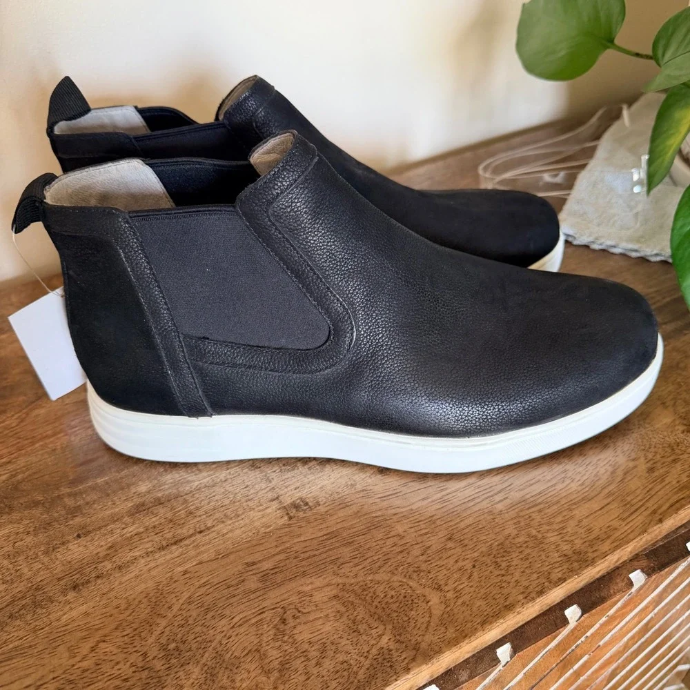 Traq by Alegria PGLITE Chelsea Boots Black Leather EU 43 Sneakers Athleisure
